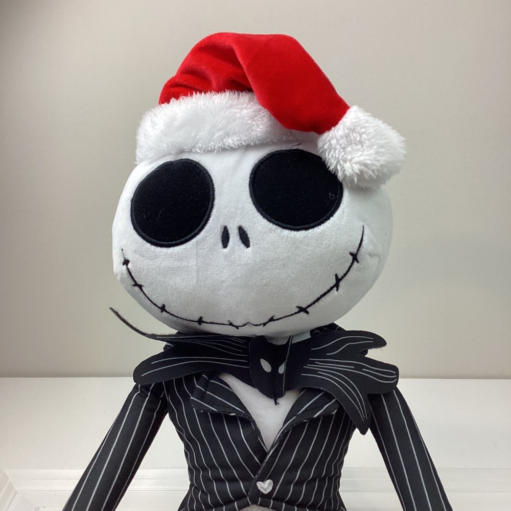 Disney Jack Skellington Santa Plush The Big One Nightmare Before Christmas 22"
